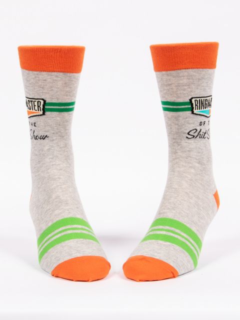 Image of Ringmaster Of The Shit show Men's-Crew Socks